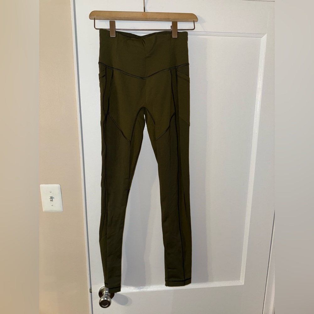 lululemon athletica Olive Green Leggings